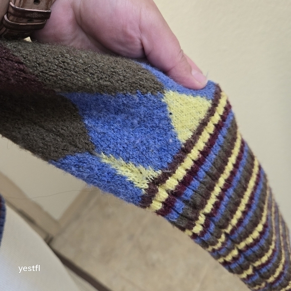 Zara argyle pullover sweater S - Picture 7 of 8